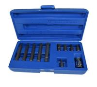 AB Tools 1/2" Drive Shallow And Deep Male Spline Bits M5 - M12 11Pc Set