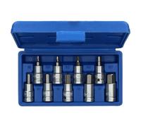 AB Tools 1/2" Drive Shallow Metric Hex / Allen Key Bit Socket 4mm - 17mm 9Pcs Bergen