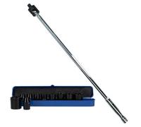 AB Tools 1/2" Drive Shallow Metric Impact Sockets 9 - 27mm 10Pc & 1/2" Drive Breaker Bar