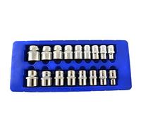 AB Tools 1/2" Drive Shallow Metric MM Sockets Single Hex 6 Sided 10mm - 30mm 17pc