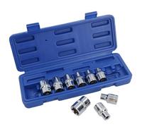 AB Tools 1/2" Drive Star Torx Shallow Female E Sockets E10-E24 9Pc Set