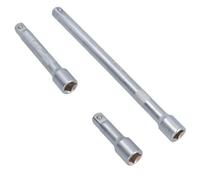 AB Tools 1/2" Straight Drive Extension Bar Set 75mm - 250mm 3Pc