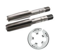 AB Tools 1/2" X 16 Bsf Tap & Die Set Taper Plug & Die Carbon Steel Bsf Thread