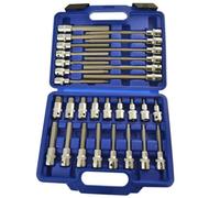 AB Tools 1/2In Drive Allen Hex Key Metric Sockets Shallow And Deep 5mm To 19mm 30Pc