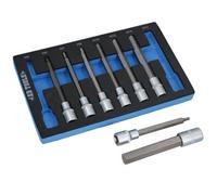 AB Tools 1/2In Drive Allen Hex Key Sockets Extra Long 140mm 8Pc Set