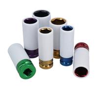 AB Tools 1/2In Drive Alloy Wheel Nut Deep Impact Sockets 17mm - 27mm 6 Point 7Pc Set