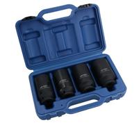 AB Tools 1/2In Drive Deep Impact Hub Nut Socket 30mm 32mm 34mm 36mm 12 Point 4Pc