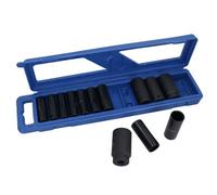 AB Tools 1/2In Drive Deep Imperial Af Sae Impact Sockets 12 Sided 7/16-1-1/4 13Pc Set