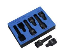 AB Tools 1/2In Drive Deep + Shallow Impact Impacted Male Spline Sockets M14 M16 M18