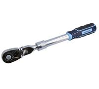 AB Tools 1/2In Drive Extendable And Flexible Ratchet Socket Driver 72 Teeth Quick Release