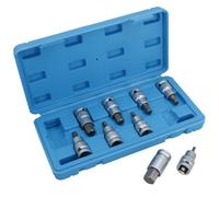 AB Tools 1/2In Drive Hex Key Bit Ratchet Socket Set 4mm - 17mm 9Pc Hex Allen Alan