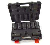 AB Tools 1/2In Drive Lug Wheel Nuts Nut Impact Sockets Metric Sizes 29mm To 39mm 8Pc Set