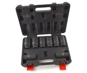 AB Tools 1/2In Drive Lug Wheel Nuts Nut Impact Sockets Metric Sizes 29mm To 39mm 8Pc Set