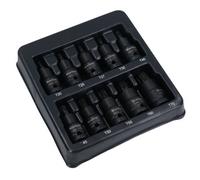 AB Tools 1/2In Drive Male Torx Star Impacted Impact Shallow Sockets T20 - T70 10Pc