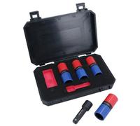 AB Tools 1/2In Drive Metric Wheel Hub Lug Nut Flip Impact Sockets For Alloy Wheels 5Pc