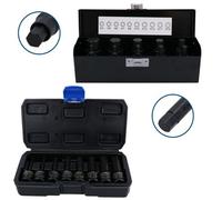 AB Tools 1/2In Drive Shallow And Deep Metric Impact Allen Key Hex Bit Sockets 4 To 19mm 18Pc