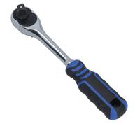 AB Tools 1/2In Drive Straight Headed Ratchet 90 Teeth Quick Release With Rubber Grip