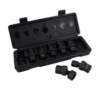 AB Tools 1/2In Drive Swivel Wobble Metric Shallow Impact Sockets 13 - 21mm 7Pc 6 Sided