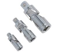 AB Tools 1/4" 3/8" And 1/2" Drive Universal Joint Uj Wobble Angle Extension Bergen