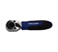 AB Tools 1/4" & 3/8" Stubby Dual Head Ratchet Wrench Handle 72 Teeth Reversible