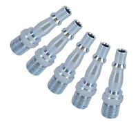 AB Tools 1/4" Bsp Male Air Line Hose Fitting Connectors For Compressor Quick Release 5Pk