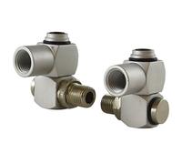 AB Tools 1/4” BSP Male/Female Air Compressor Fitting Connector 360 Degree Swivel 2pc