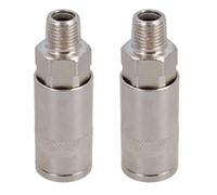 AB Tools 1/4" Bsp Quick Release Coupler Connector Male Thread Air Hose Compressors 2Pk