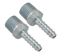 AB Tools 1/4" Bsp Thread Hose Tail 3/16 Pipe Connector Air Fitting 2 Pack Ft038