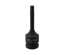 AB Tools 1/4" Deep Impact Hex Bit Socket 1/2" Drive 76mm Length Chrome Molybdenum Steel