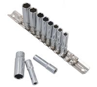 AB Tools 1/4" Drive Metric mm Double Deep Sockets 11Pc 4mm - 13mm 6 Sided