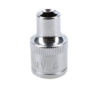 AB Tools 1/4" Imperial 6 Point 3/8" Drive Shallow Socket Sae Af Chrome Vanadium Steel
