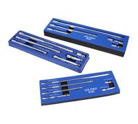 AB Tools 1/4In 3/8In 1/2In Drive Socket Straight Extension Bar Set 17Pc Set 32mm To 375mm