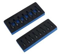 AB Tools 1/4In Drive Allen Hex Torx Star Impact Shallow Sockets T6 - T30 1.5 - 6mm 15Pc