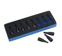 AB Tools 1/4In Drive Male Torx Star Impacted Impact Shallow Sockets T6-T30 8Pc Set