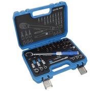 AB Tools 1/4In Drive Torque Wrench 2-24Nm And Bit Socket Set Star Spline Hex Phillips 32Pc