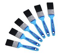 AB Tools 1.5" Synthetic Paint Brush Painting + Decorating Brushes Soft Grip Handle 6 Pack