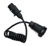 AB Tools 1.5M Trailer Light Electrics Extension Cable Male To Female 7 Pin Plug To Socket