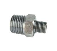 AB Tools 1/8 Bsp Male To 1/4 Bsp Male Step Up / Down Thread Union Air Fitting Ft084