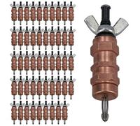AB Tools 1/8In. Manual Cleco Wing Nut Style Temporary Fastener Sheet Metal Grip Pin 50Pk