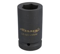 AB Tools 1" Drive 29mm Double Deep Impact Impacted Socket 6 Sided Single Hex Hgv