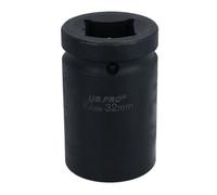 AB Tools 1" Drive 32mm Deep mm Impact Impacted Socket 6 Sided Single Hex