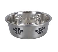 AB Tools 1 Heavy Duty Non Slip Silver Paw Bowl Dog Puppy Feed Food Water Bowl 16Cm