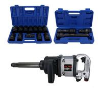 AB Tools 1 In Drive Anvil Air Impact Wrench Gun 2200Nm 12 Sockets And Extensions