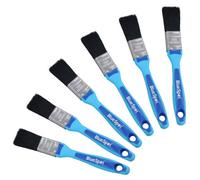 AB Tools 1" Synthetic Paint Brush Painting + Decorating Brushes Soft Grip Handle 6 Pack