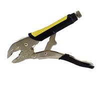 AB Tools 10" Curved Jaw Locking Pliers Adjustable Vise Vice Mole Grips Rubber Handles