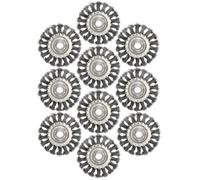 AB Tools 10 Flat Twist Knot Wire Wheel Brush 100mm M14 X 2 Deburring Angle Grinder