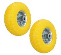 AB Tools 10 Inch Puncture Proof Sack Truck Cart Trolley Wheel 16mm Bore 150Kg 2Pc