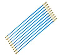 AB Tools 10 Metre Cable Access Kit Electricians Wire Puller Pull Through Wall Rods Sil99