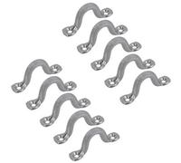 AB Tools 10 Pack 10mm Stainless Steel Wire Sheet Eye Tie Down Hook Strap 316 Marine Grade