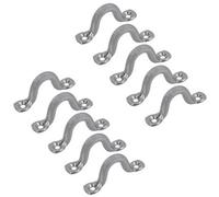 AB Tools 10 Pack 5mm Stainless Steel Wire Sheet Eye Tie Down Hook Strap 316 Marine Grade